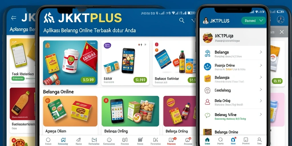 Tampilan antarmuka JKTPLUS yang menarik dan mudah digunakan.