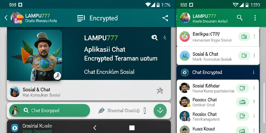 Tampilan antarmuka LAMPU777 saat melakukan chat aman.