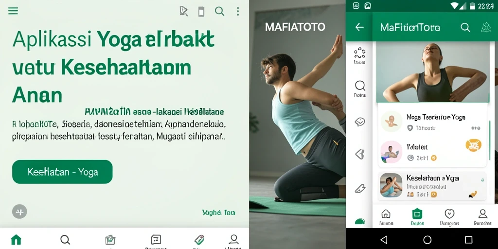 Tampilan antarmuka aplikasi MAFIATOTO yang mudah digunakan untuk latihan yoga.