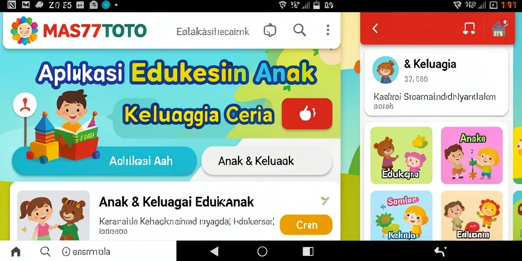 Tampilan antarmuka <strong>MAS77TOTO</strong> yang interaktif dan ramah anak.