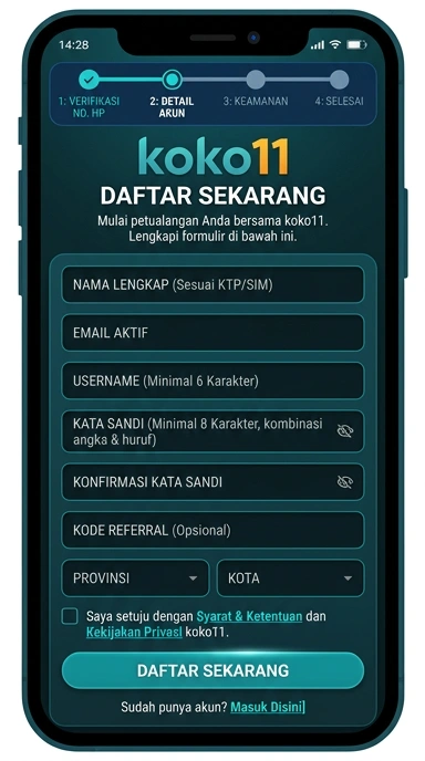 Panduan Registrasi Akun Baru di Koko11